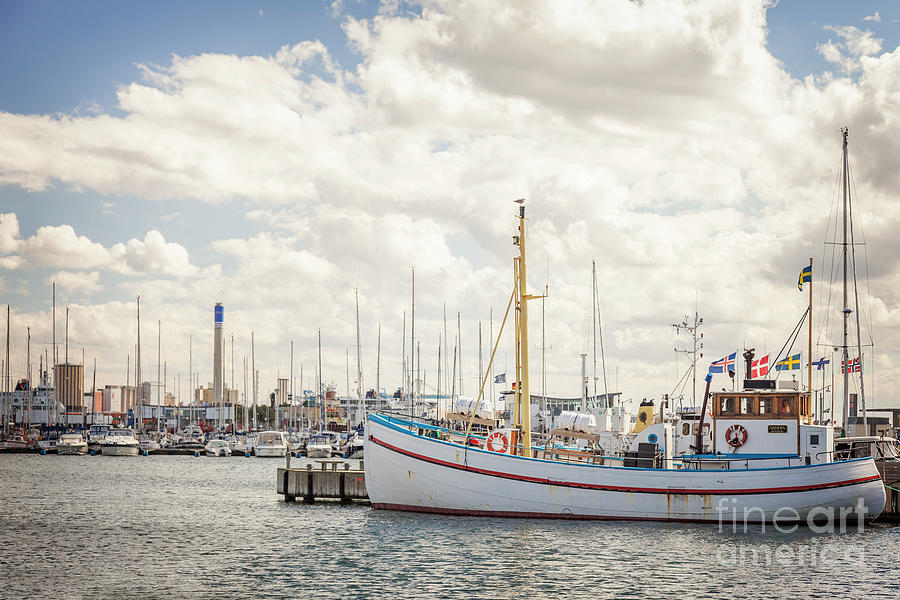 Moored fishing boat Photograph by Sophie McAulay