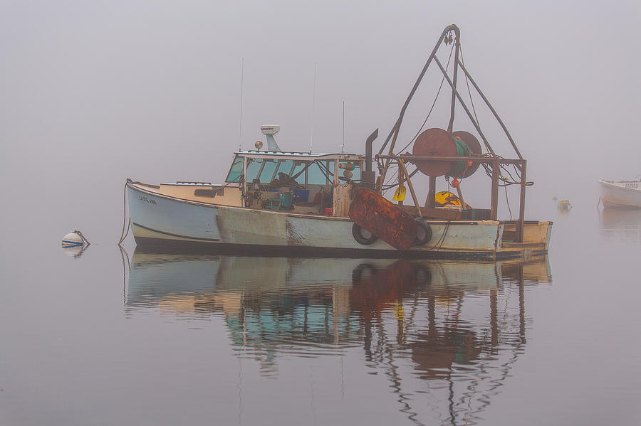 Moored In Fog Photograph by Sean Mills