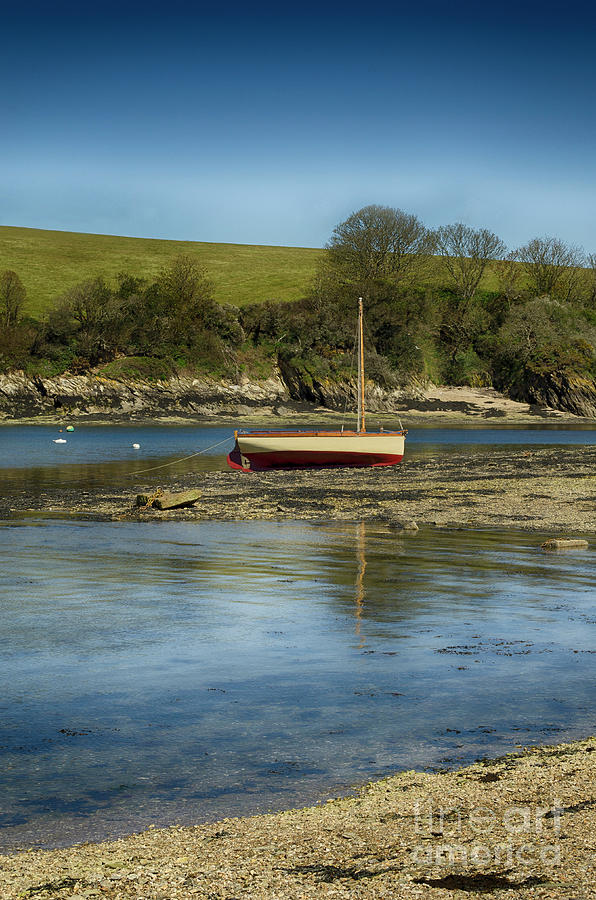Moored Yacht In Cornwall Photograph by Linsey Williams