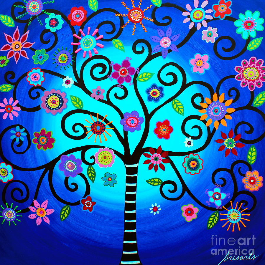 Moores Tree Of Life Painting by Pristine Cartera Turkus