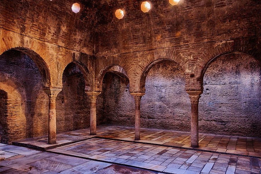 Architecture Photograph - Moorish Baths Granada by Joan Carroll