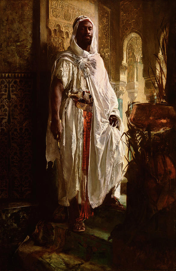 Moorish Painting - Moorish Chief by Eduard Charlemont Austrian