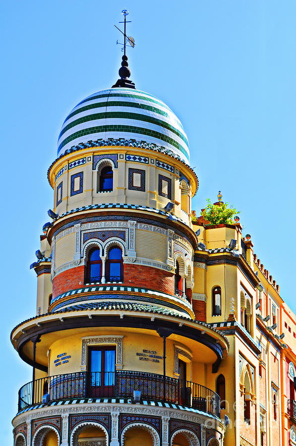 Architecture Photograph - Moorish Tower with HDR processing by Mary Machare