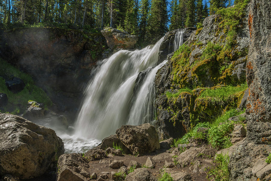 Moose Falls In Summer Light Photograph by Yeates Photography