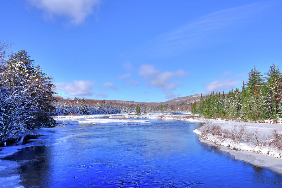 Moose River in February Photograph by David Patterson