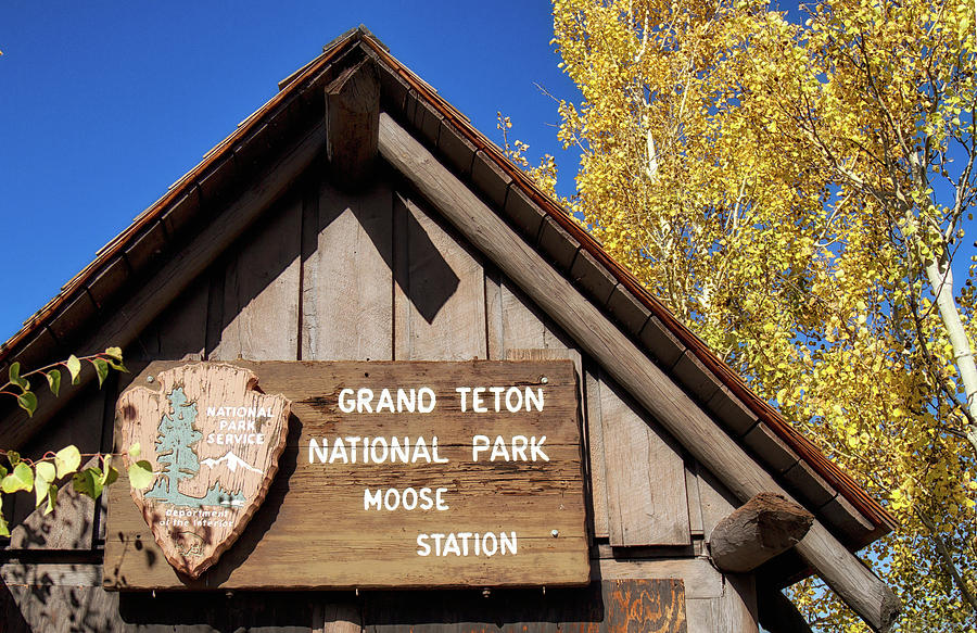 Moose Station entrance Photograph by Shirley Mitchell