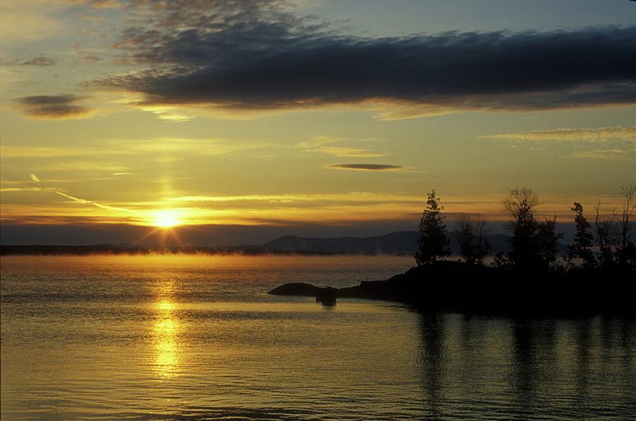 Moosehead Lake Photograph - Moosehead Lake Sunrise by John Burk