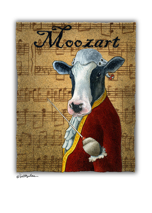 Moozart... Painting by Will Bullas