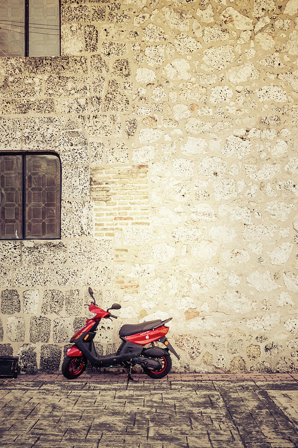 Moped of Santo Domingo Photograph by Rebekah Zivicki