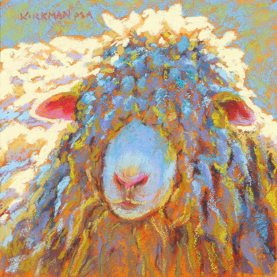 Sheep Pastel - Mophead by Rita Kirkman Sheep Pastel - Mophead by Rita Kirkman