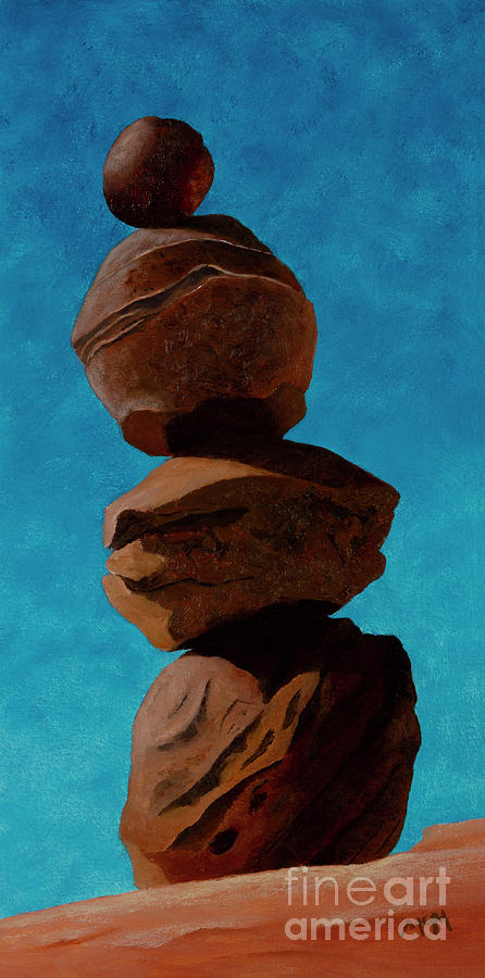Moqui Marble Cairn Photograph by Garry McMichael