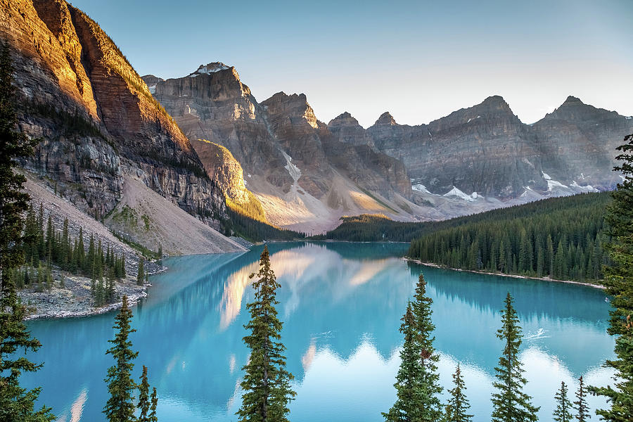 Moraine Lake at Sunset 3 Photograph by Art Calapatia - Pixels