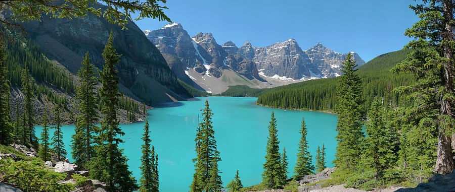 Banff National Park Photograph - Moraine Lake by Dave Belcher