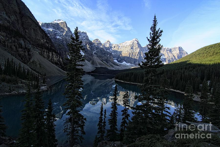 Moraine Lake from the Rockpile Photograph by Eva Lechner
