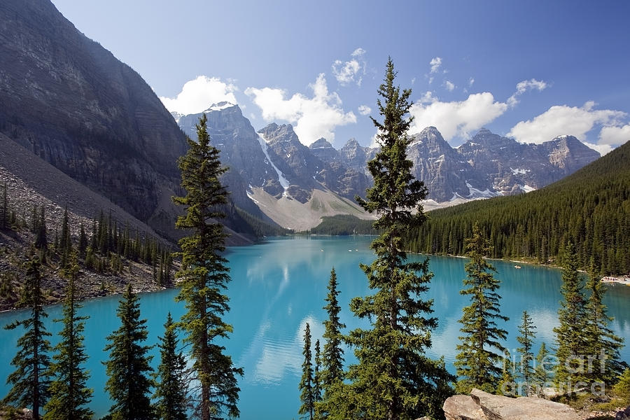 Moraine Lake in Banff National Park Photograph by Bryan Mullennix