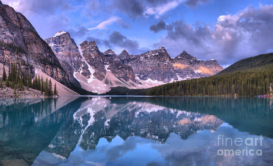 Moraine Lake Late Morning Reflections Photograph by Adam Jewell