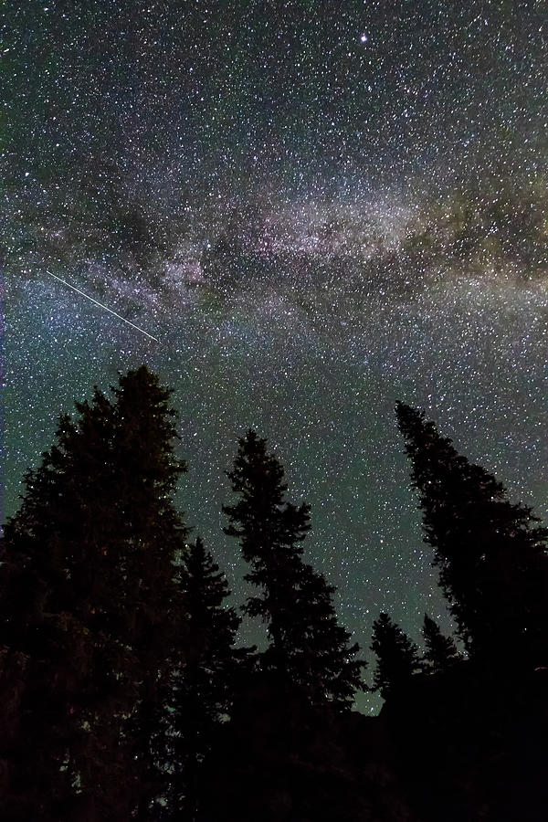 Moraine Lake Milky Way Photograph by Norma Brandsberg