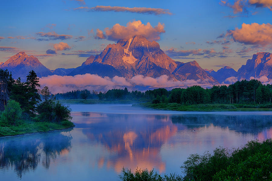 Moran Morning at Oxbow Bend Photograph by Greg Norrell