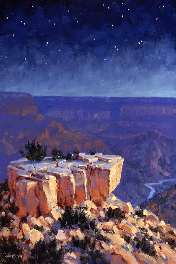 Grand Canyon Painting - Moran Nocturne by Cody DeLong