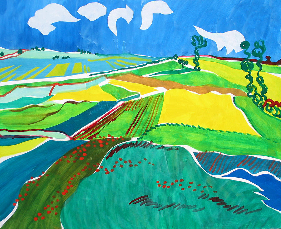 Landscape Painting - Moravian landscape by Vitali Komarov Landscape Painting - Moravian landscape by Vitali Komarov