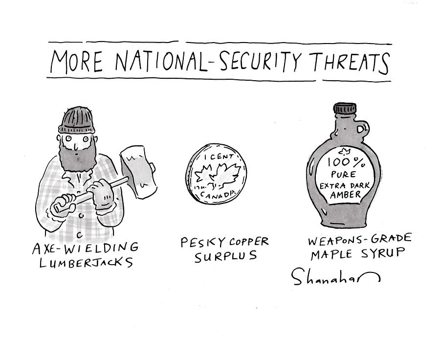 More Nationalsecurity Threats Drawing by Danny Shanahan