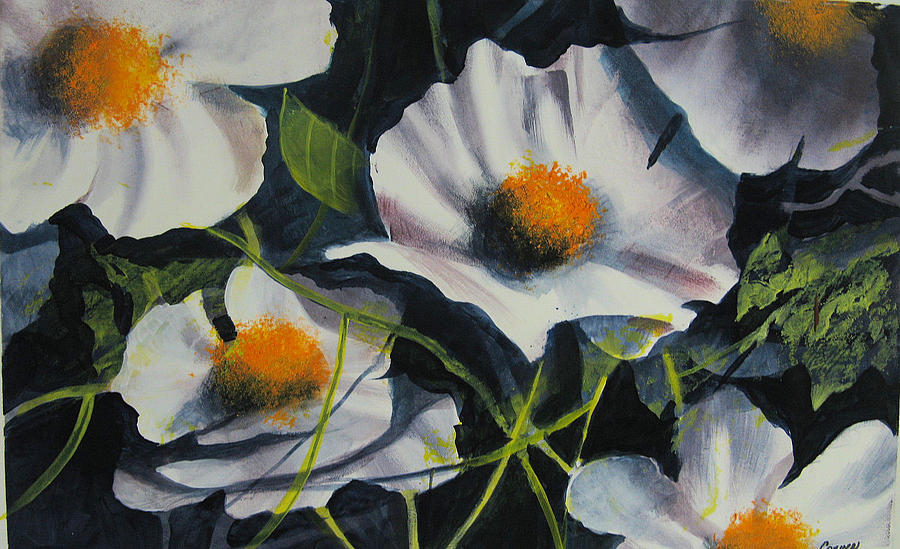 Flower Painting - More Poppies by Robert Carver