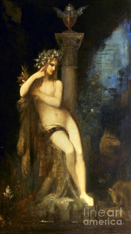 Moreau: Fairy With Griffins Painting by Granger