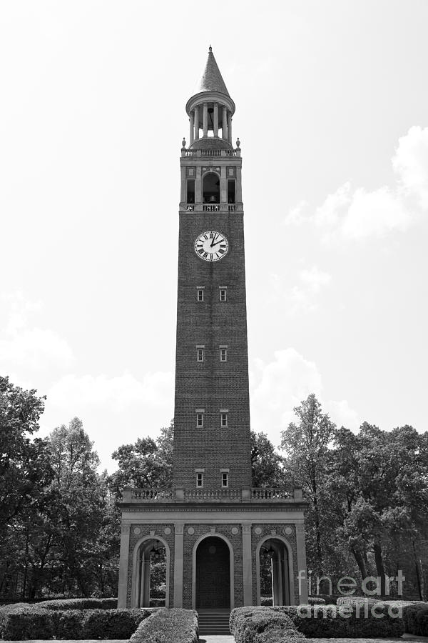 Morehead-patterson Bell Tower In Black And White Photograph