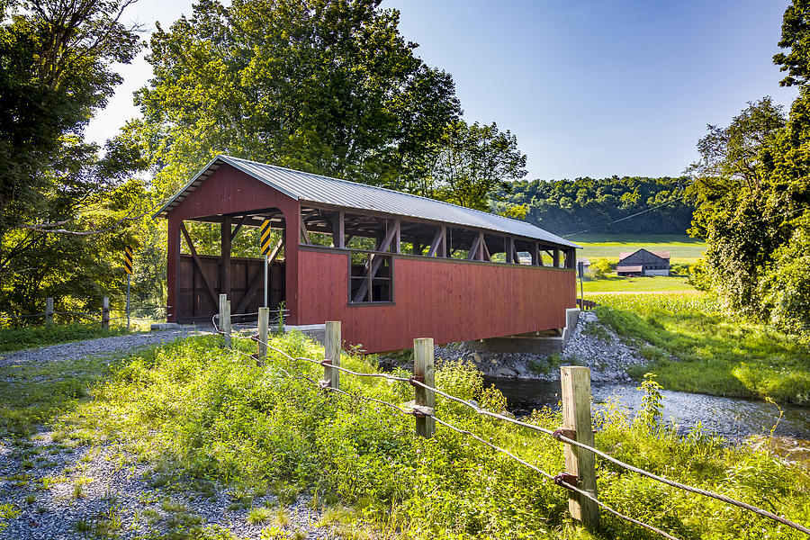 Moreland Covered Bridge Photograph by Jack R Perry