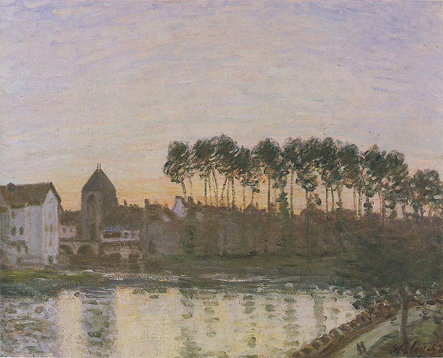 Moret Sunset Painting by MotionAge Designs