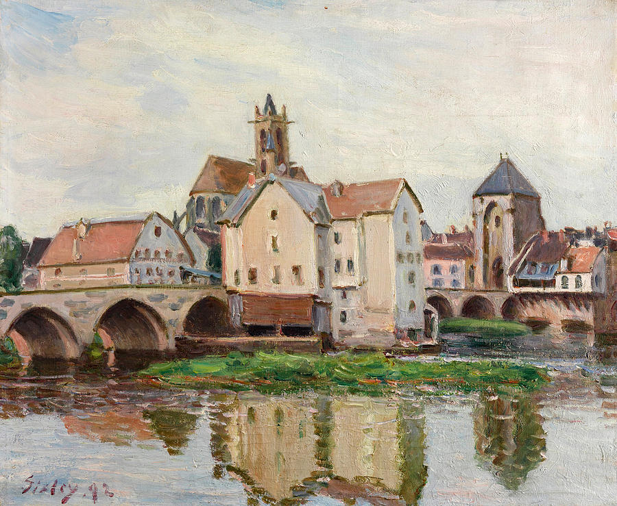 Moret-sur-Loing. Morning Painting by Alfred Sisley