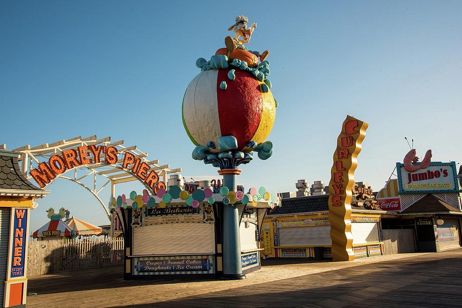 Morey's Pier, Wildwood Boardwalk Photograph by Bob Cuthbert - Fine Art ...