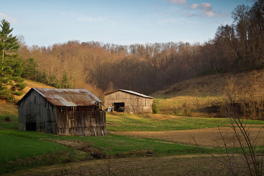 Fork Photograph - Morgan County Farm Valey by Douglas Barnett