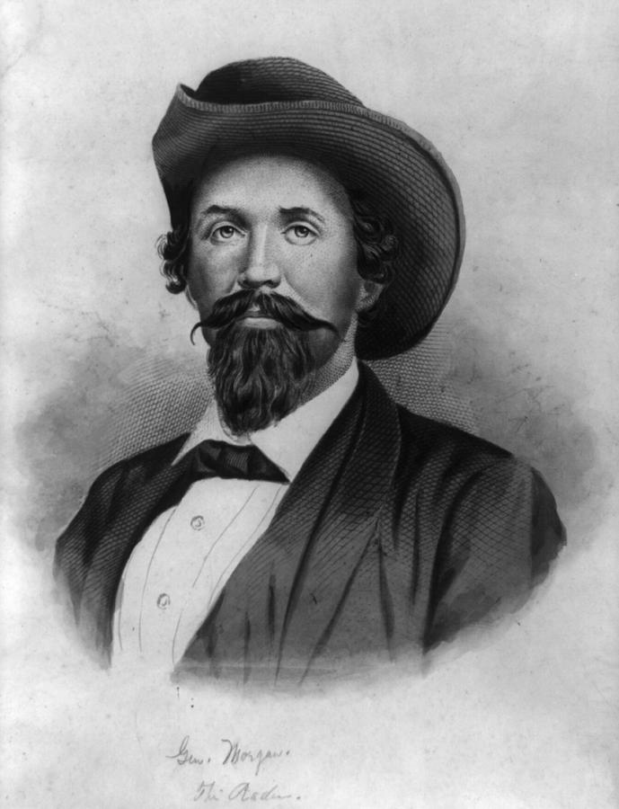 Morgan, John Hunt,--1825-1864 Photograph by Robert Rhoads