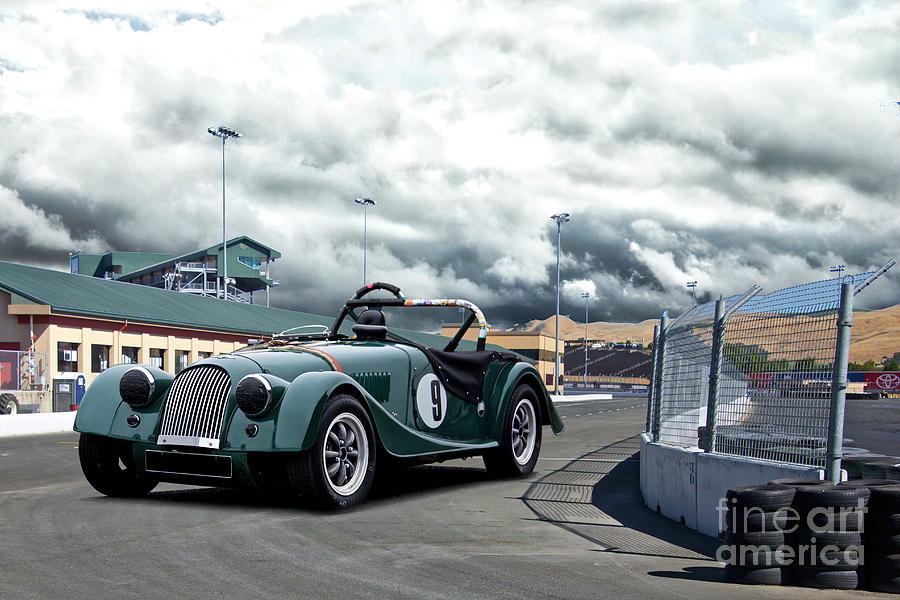 Morgan Vintage Race Car Photograph