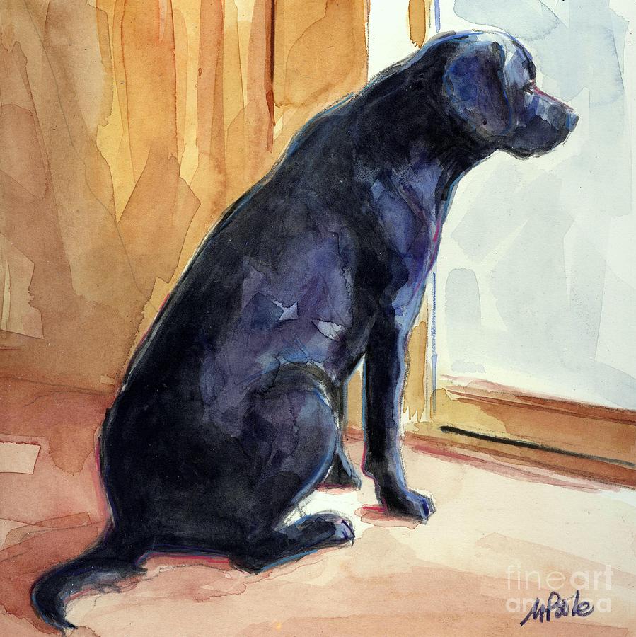 Labrador Retriever Painting - Morgans View by Molly Poole