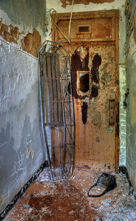 Morgue Door Photograph by Murray Bloom