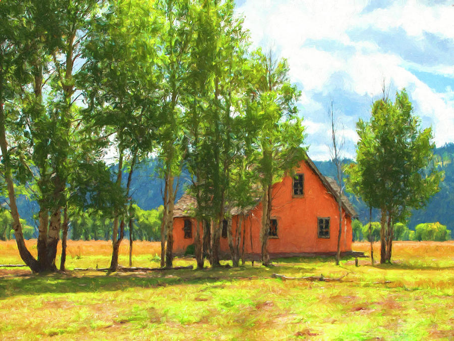 Mormon Homestead Painting by Sandra Selle Rodriguez