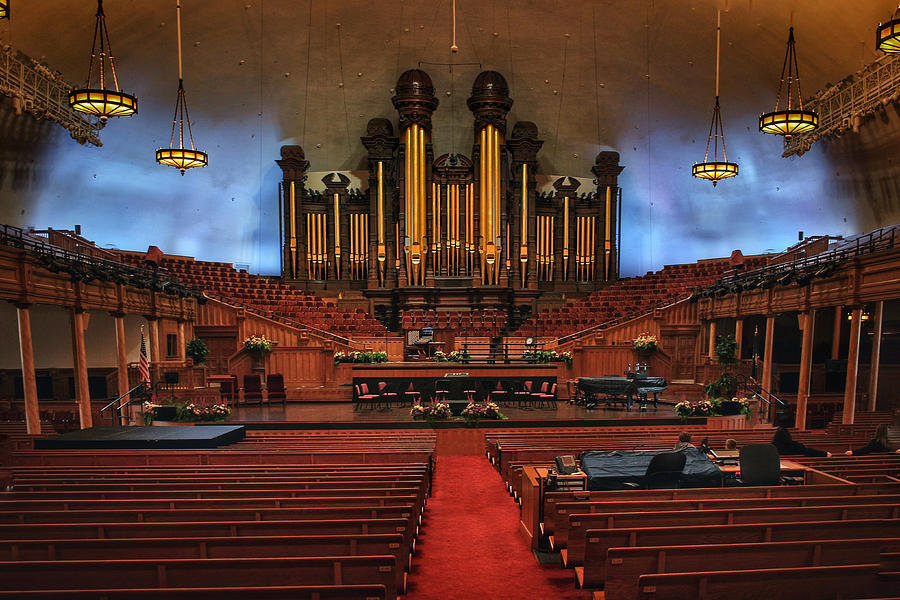 Salt Lake City Photograph - Mormon Meeting Hall by Buck Buchanan