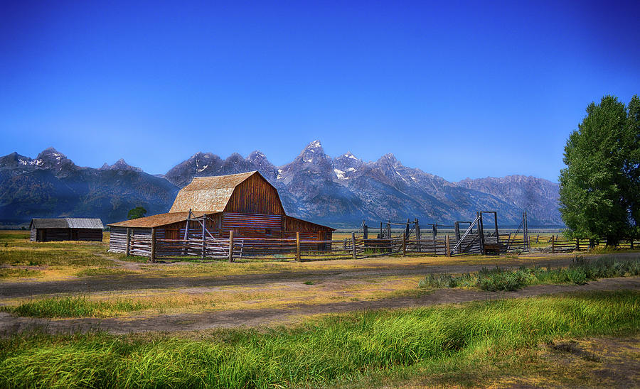 Mormon Row Barn in Grand Tetons Photograph by Jennifer Stackpole - Fine ...