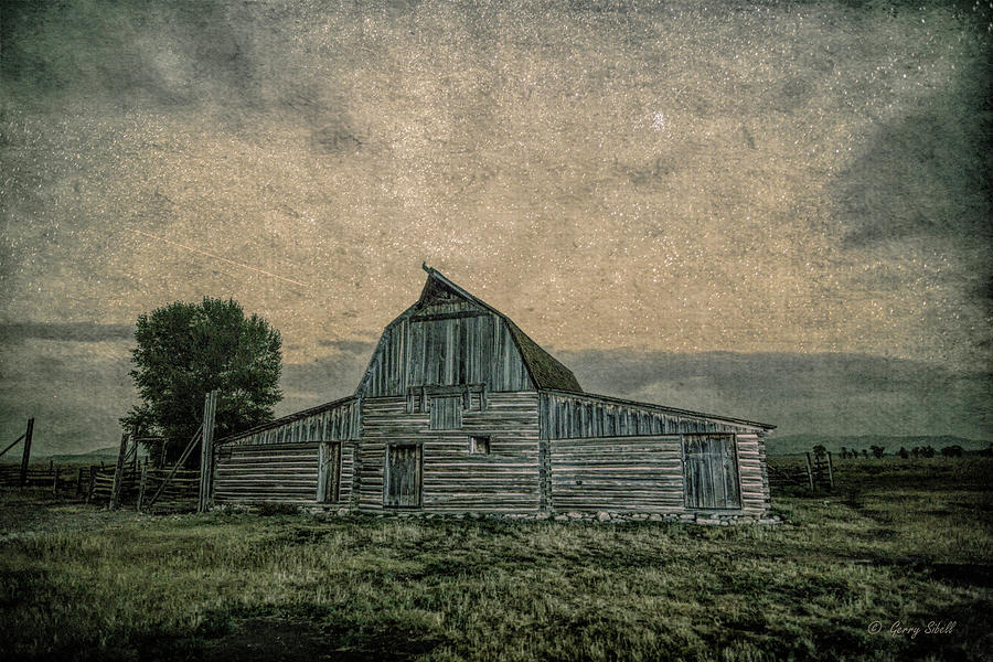 Mormon Row Barn With Filter Photograph by Gerry Sibell