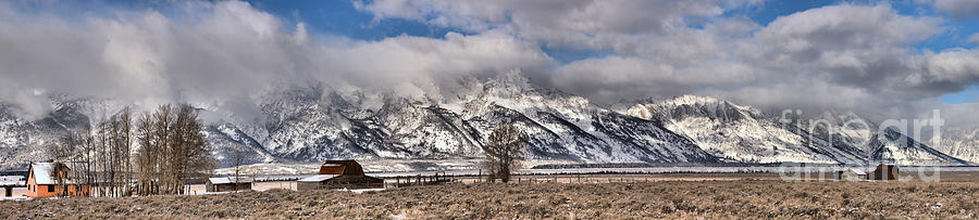 Grand Teton National Park Photograph - Mormon Row Extended Panorama by Adam Jewell