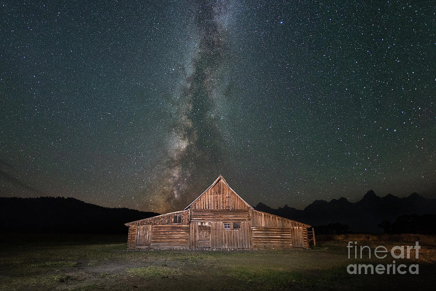 Mormon Row Milky Way  Photograph by Michael Ver Sprill