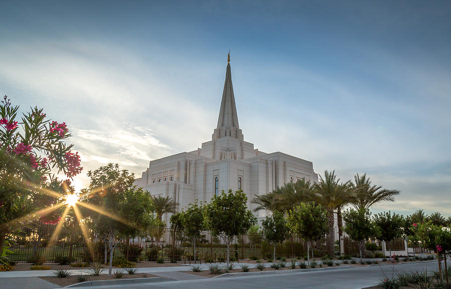 Mormon Temple In Gilbert Arizona Photograph by Jon Manjeot - Fine Art ...