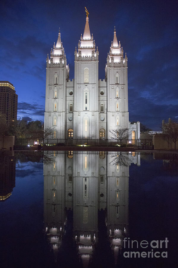 Mormon Temple Photograph by Jim West