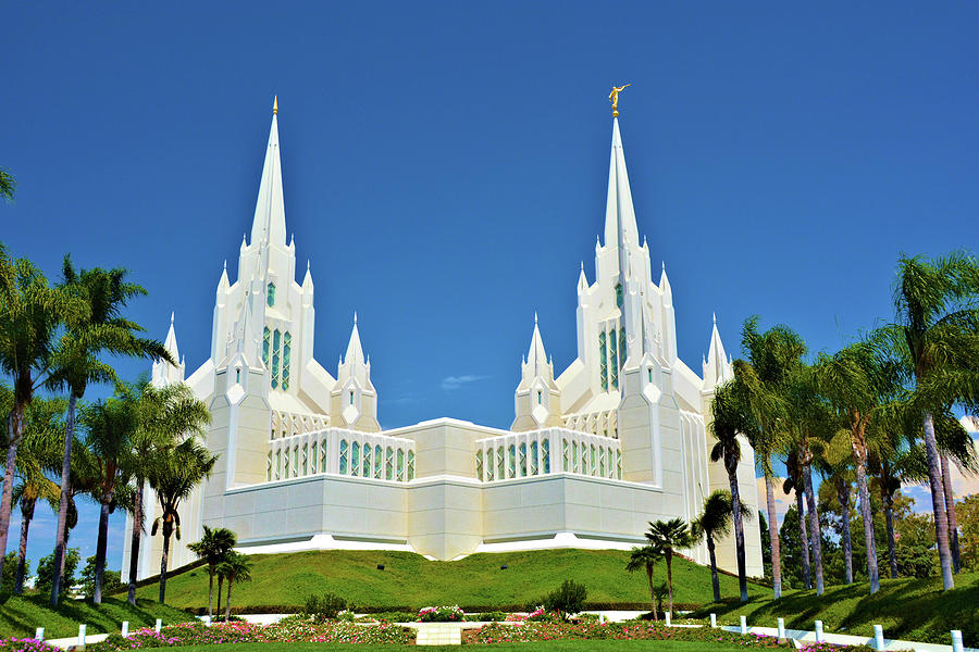 Mormon Temple LaJolla California Photograph by Nancy Jenkins - Fine Art ...