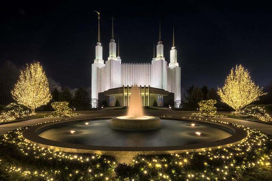 Mormon Temple Photograph by Robert Fawcett