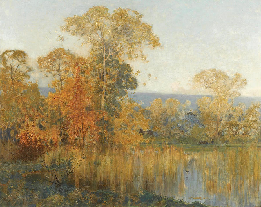 Morning Painting by Alfred East