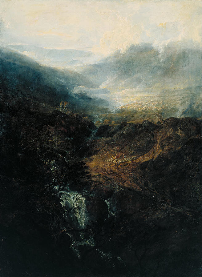 Morning Amongst The Coniston Fells Painting by William Turner