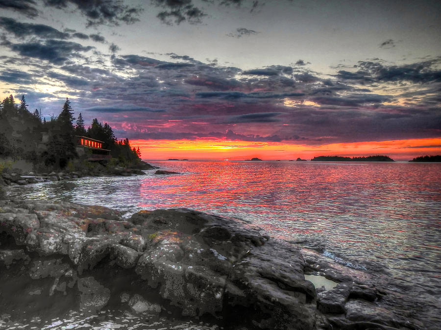 Morning Arrives at Isle Royale Photograph by Don Mercer
